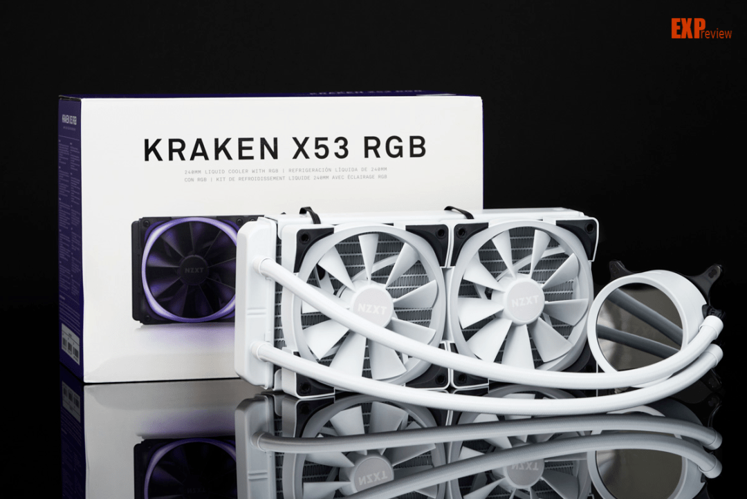 NZXT KRAKEN X53 RGB一体式水冷散热器评测：内外俱备的寒冰武士_风扇