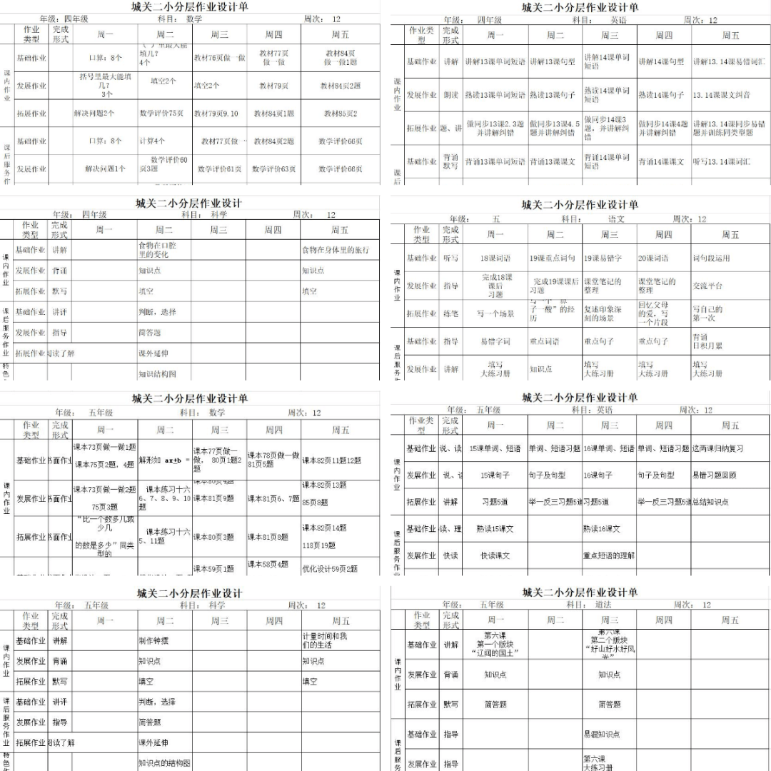 城关小学成绩单2021图片