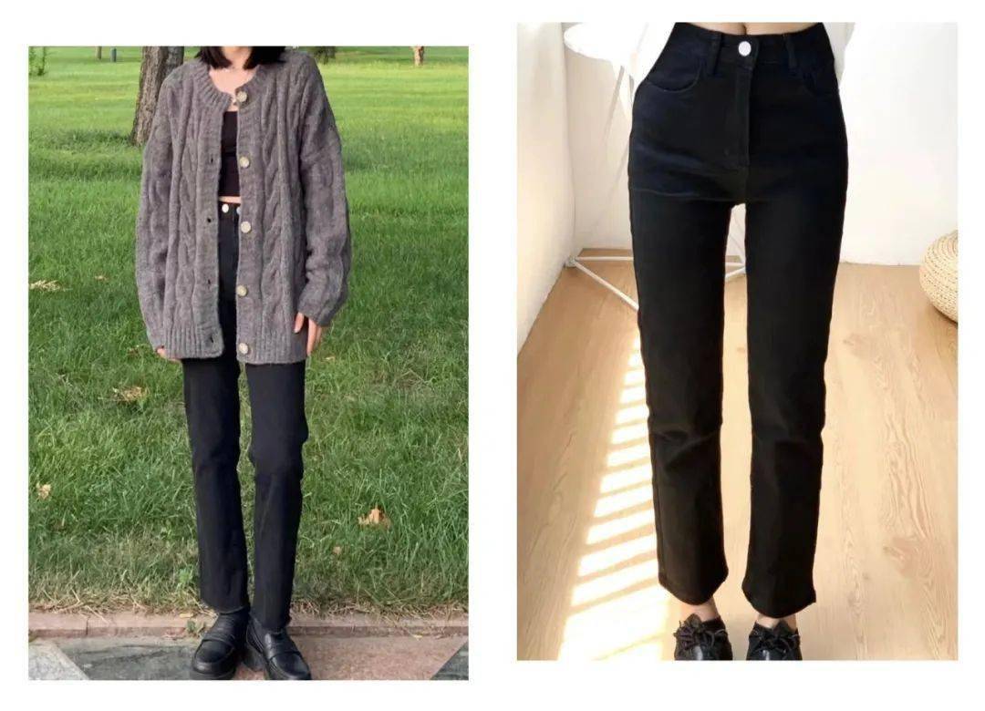 高领衫 长大衣+直筒裤=气质翻倍,这一套谁不说绝!