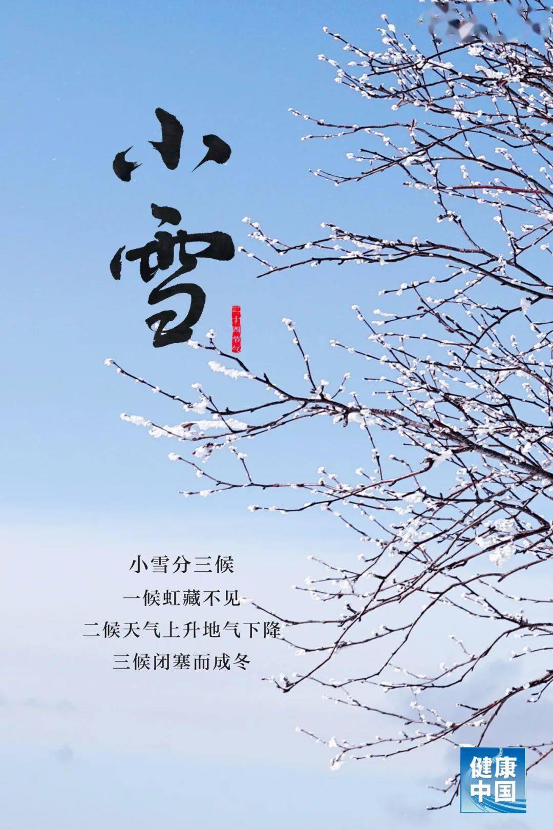 公众 今日小雪，天愈冷，寒更甚！养生五要素，健康过好冬！