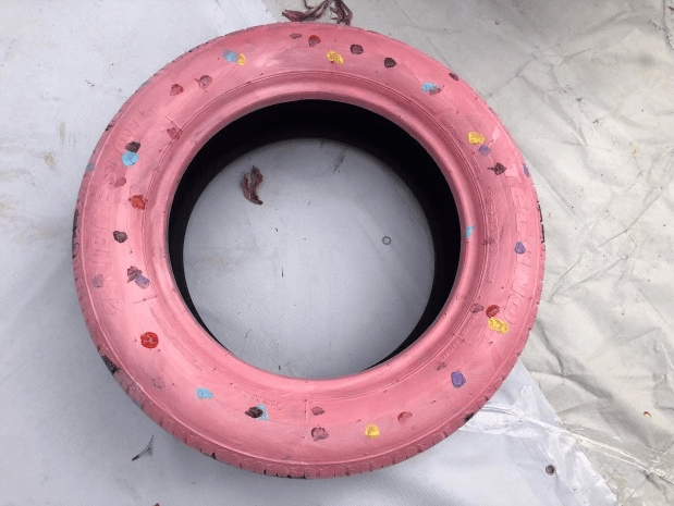 为群众办实事丨废弃轮胎引发童趣大脑洞,小手绘出美丽家园~_活动