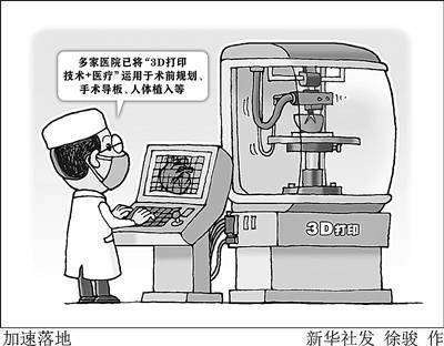 “3D打印技术+医疗”加速落地
