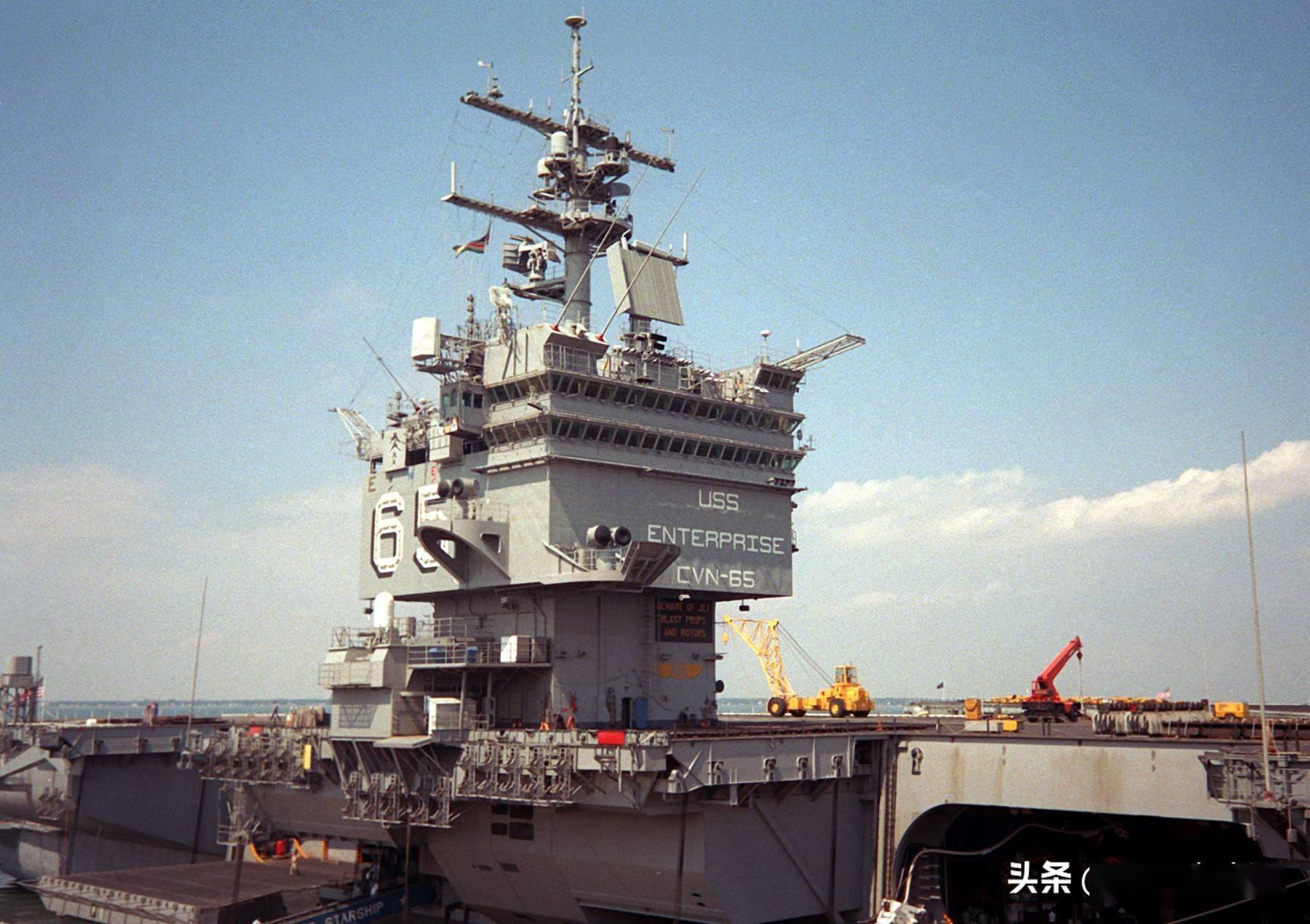 图说大e世界上第一艘核动力航母企业号服役60周年