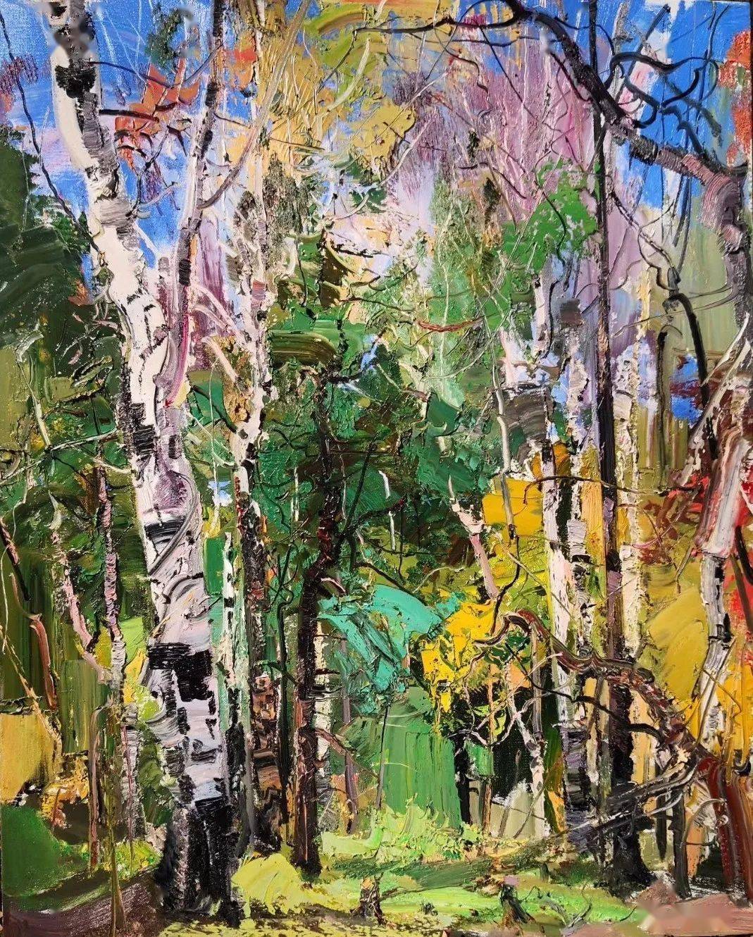 张延昭 帽儿山风景作品