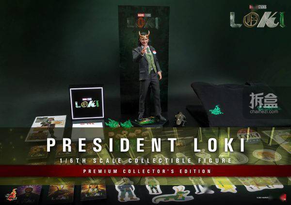 珍藏版HOTTOYS 1/6 洛基 总统洛基LOKI TMS066 1/6可动人偶