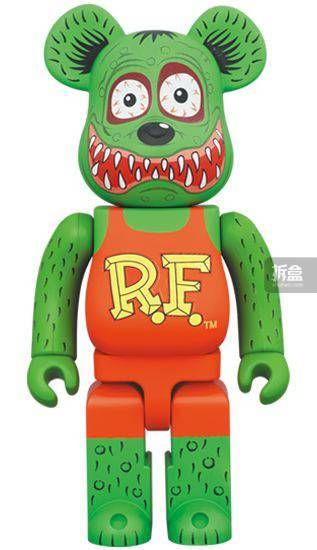 原文BE@RBRICK RAT FINK 潮玩积木熊BEARBRICK