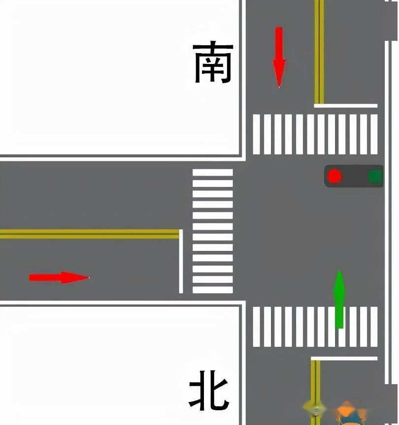 T型路口红绿灯图解图片