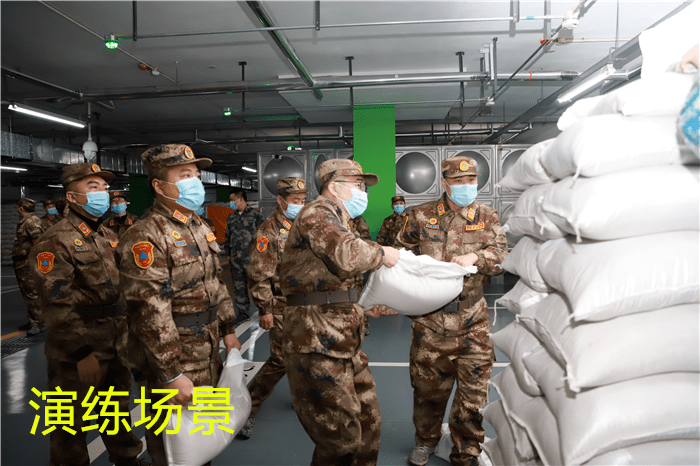 2021年济南市人防工程平战转换演练在槐荫区举行