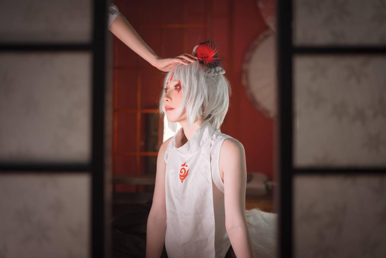 《阴阳师》白藏主cosplay_正片_图片_来源