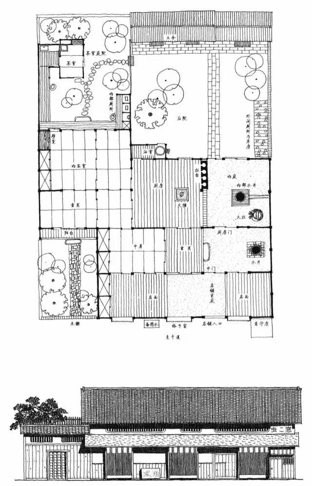 日本古宅平面图图片
