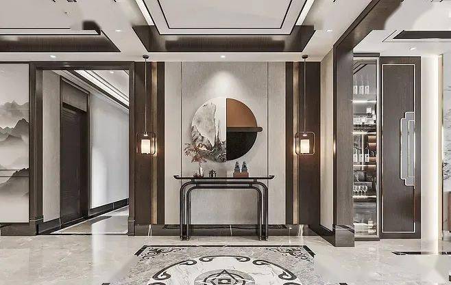 新中式大理石过道如何设计100款案例分享给你