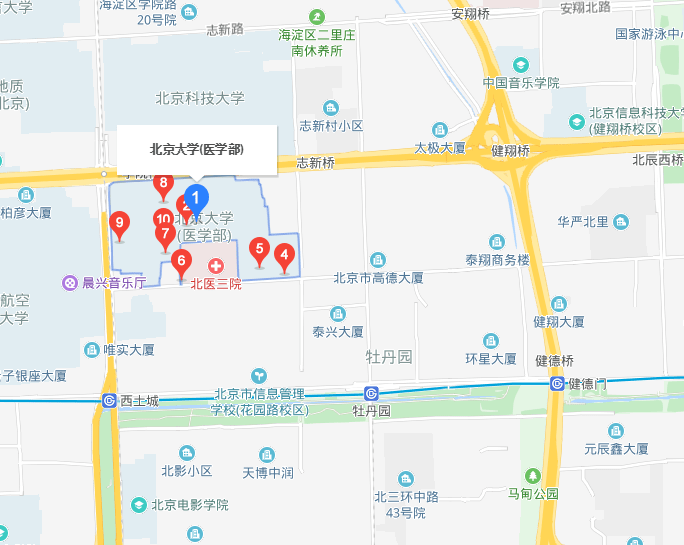 北京人民大学地理位置图片