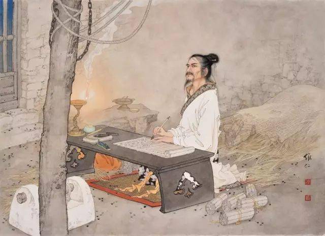 在古代,书法地位远比国画高