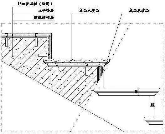 示意图0114,地面地毯与石材拼铺界面节点(不锈钢条分缝拼铺方式)13
