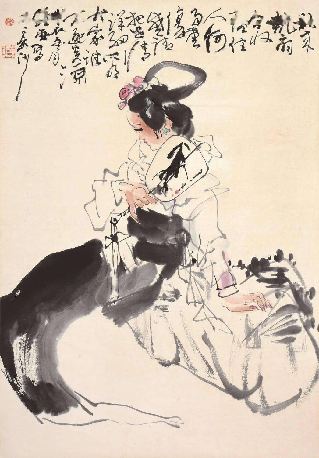 这人物画,好鲜活!_钟增亚_国画_作品