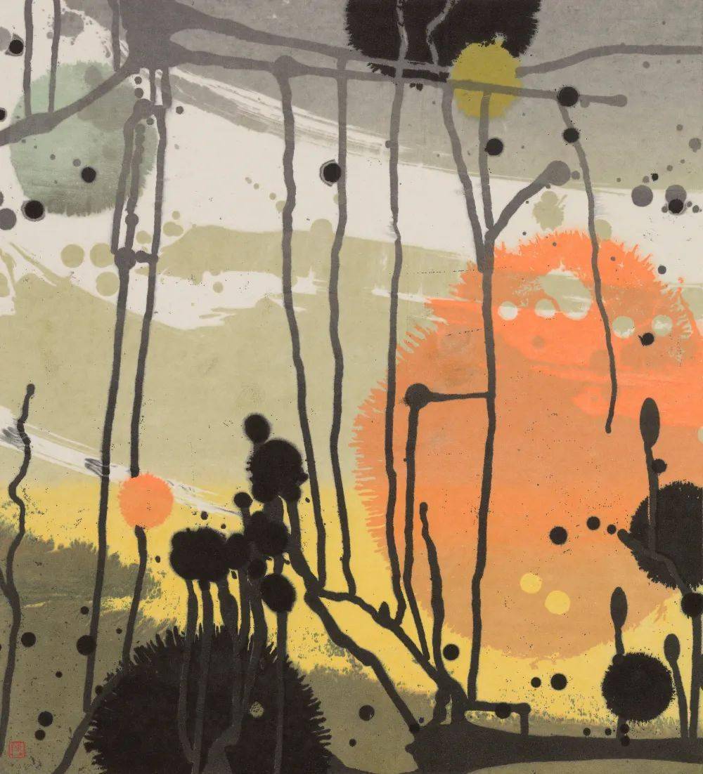 陈聿强传统水印融入西方丝网版画的尝试