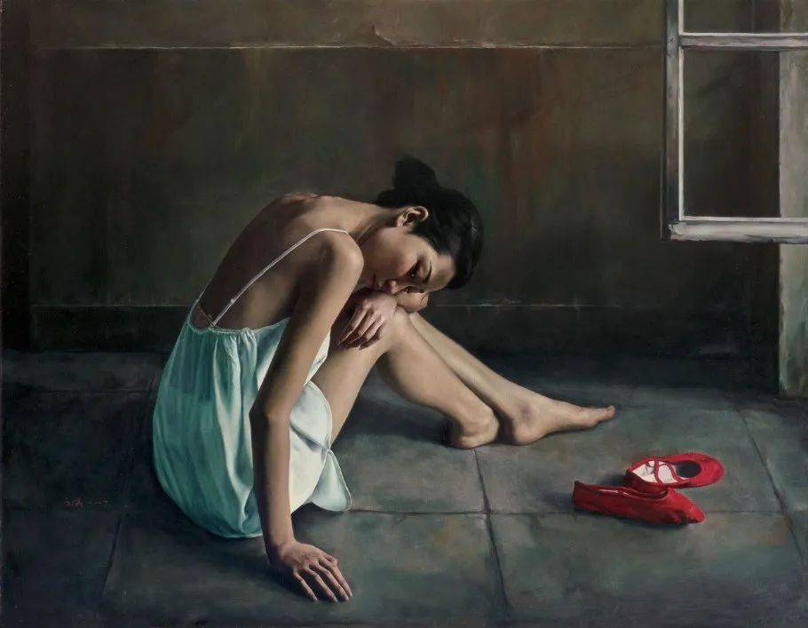 平静表面下的心灵再造中国油画家李文涛人物油画作品欣赏