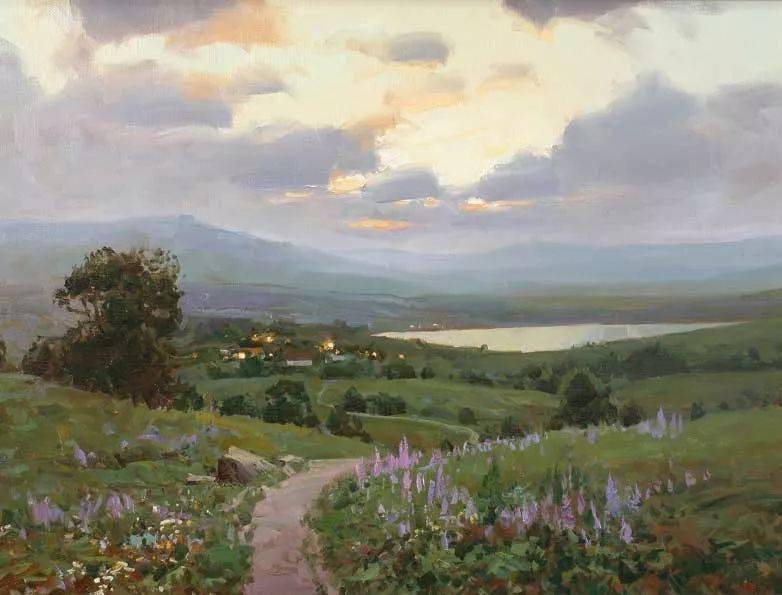 【艺术】俄罗斯画家亚历山大·巴比奇的作品_油画_布留洛夫_风景