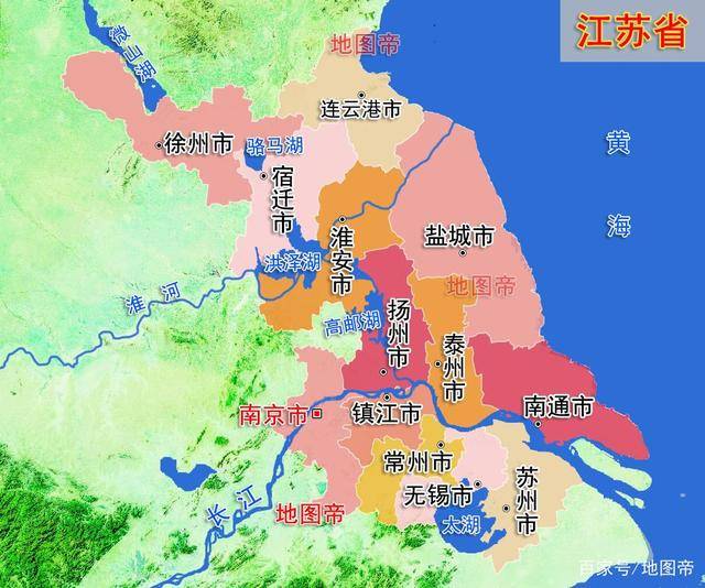 中国地图镇江位置图片