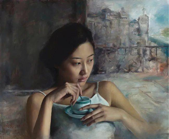 平静表面下的心灵再造中国油画家李文涛人物油画作品欣赏