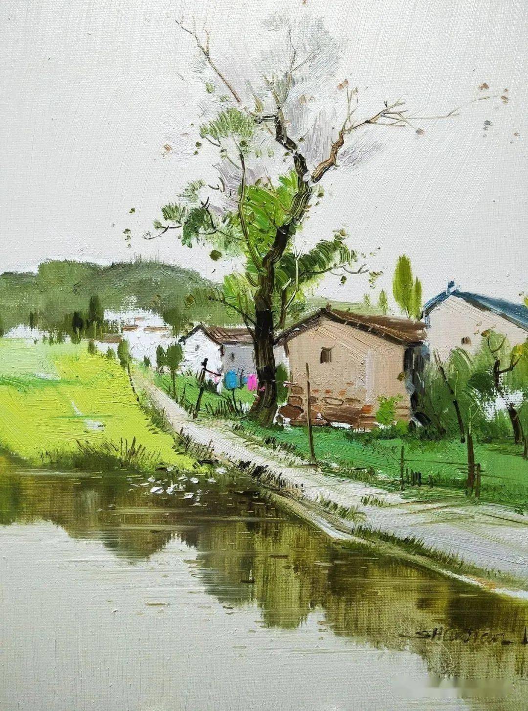 这组油画小品美得不可方物