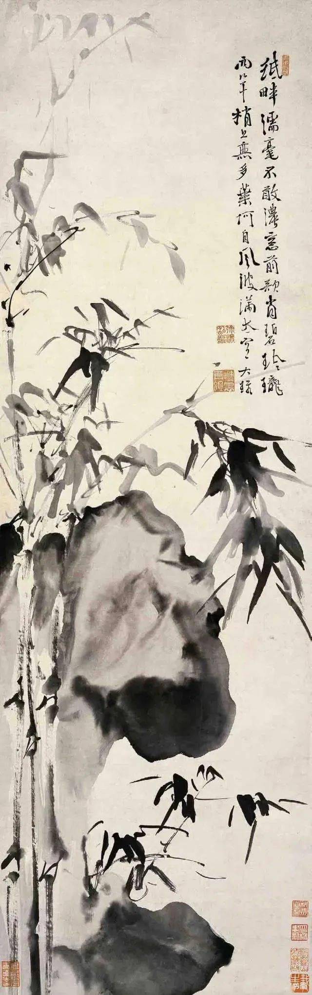 徐渭写竹,无拘无束,墨气淋漓_水仙_竹子_作品