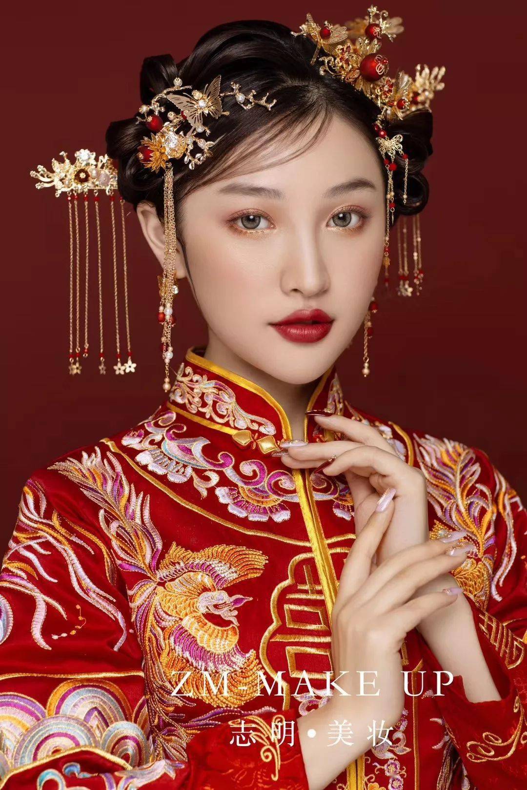 实用白纱,敬酒,中式秀禾新娘跟妆造型