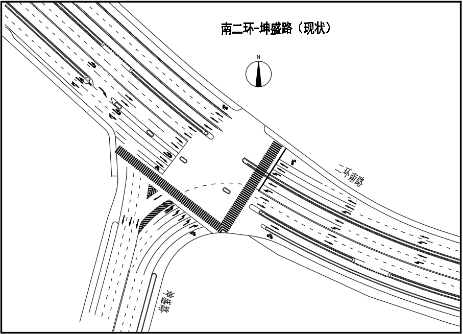 道路交叉口cad图怎么画图片