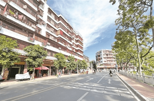 环城西路立面改造及景观提升项目基本完工