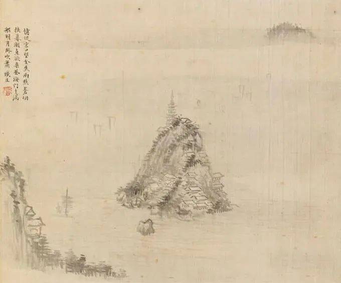 奚冈《山水廿四册》,可读可赏_铁生_蒙泉_居士