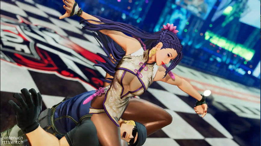 梁出自《拳皇14》,具备妖艳与神秘气质的跆拳道战士.