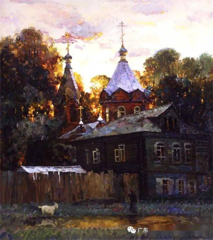 色彩缤纷阳光灿烂的日子俄罗斯画家谢尔盖的作品