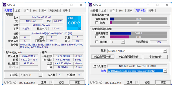 Intel 12代酷睿i3-12300偷跑：单核超Zen3_手机搜狐网