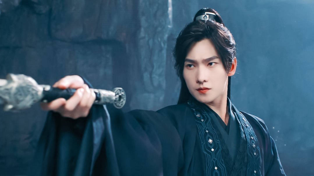 杨洋且试天下黑衣古装造型路透 一个字"帅"……_气质_杨洋_黑衣