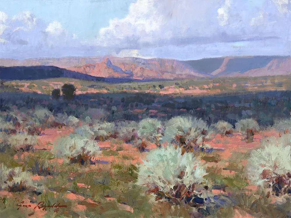 美国西部画家詹姆斯·雷诺兹风景油画作品选_故事_taft_塔夫脱