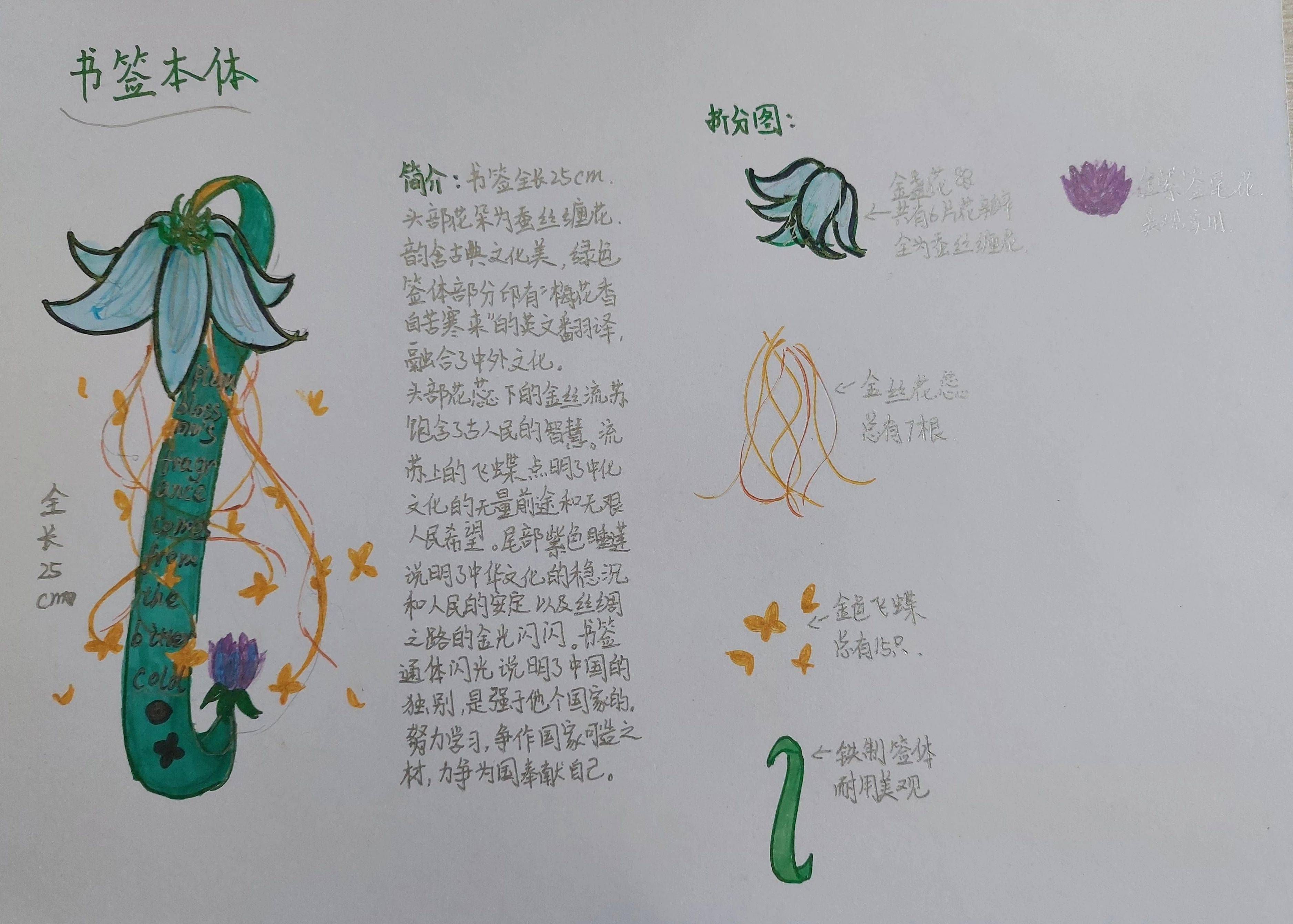 浓浓书香——青岛广雅中学第四届读书节之创意书签设计大赛