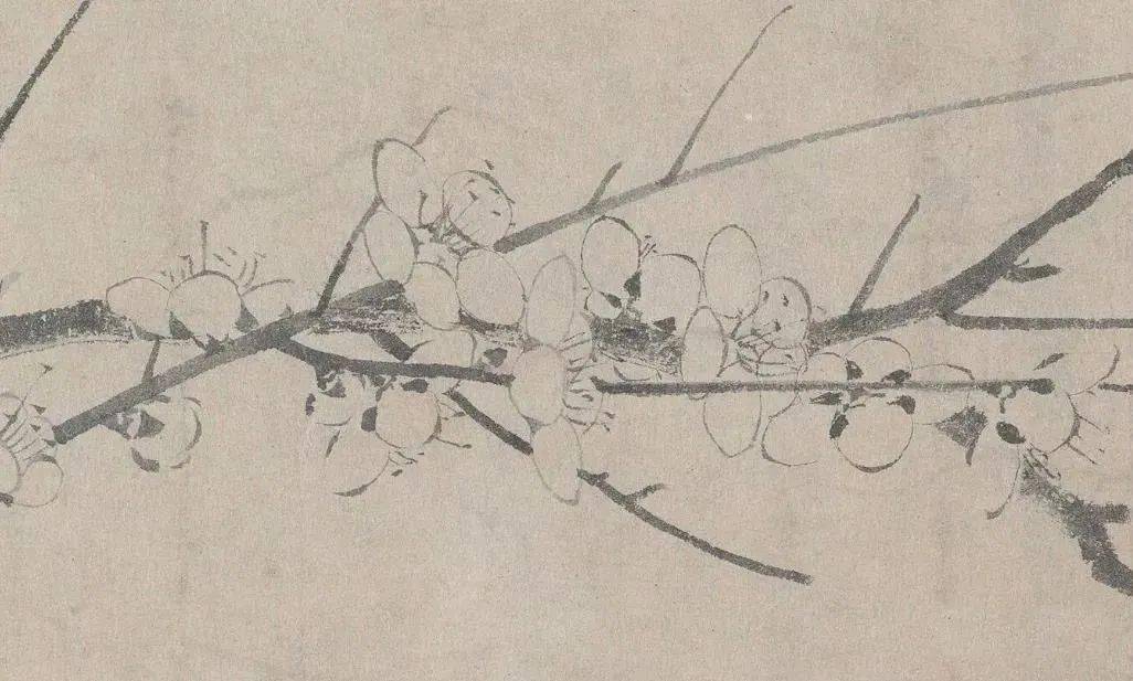 艺赏扬无咎笔下的墨梅图极尽朴素的美