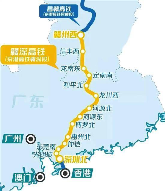 赣深高铁线路图惠州图片