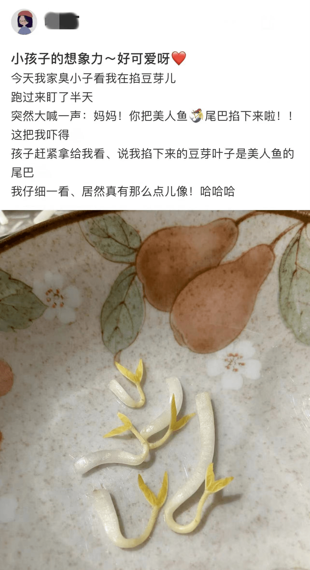 小朋友|豆芽菜=美人鱼尾巴？小朋友的想象力超出你想象！