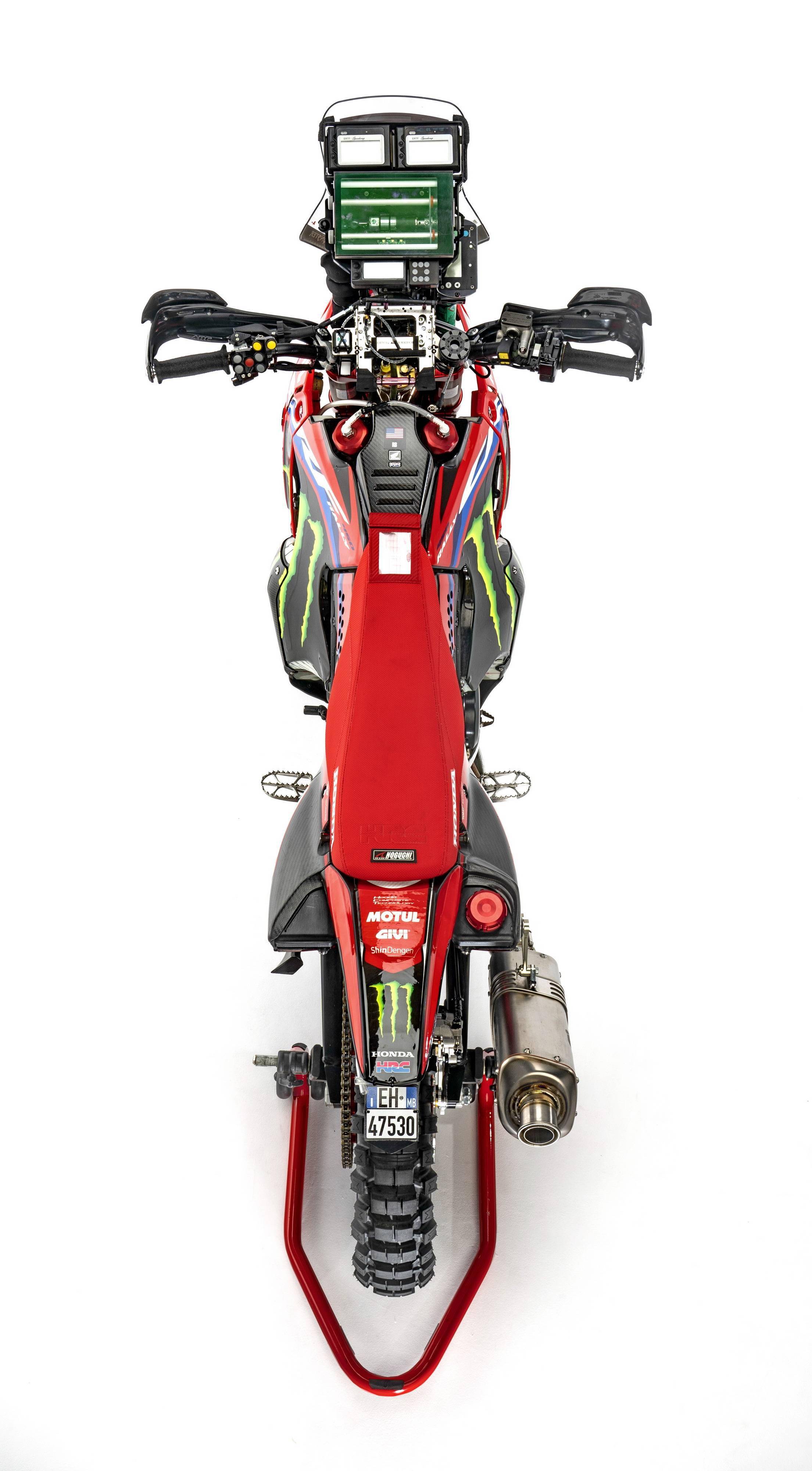 hrc2022达喀尔工厂赛车crf450rally