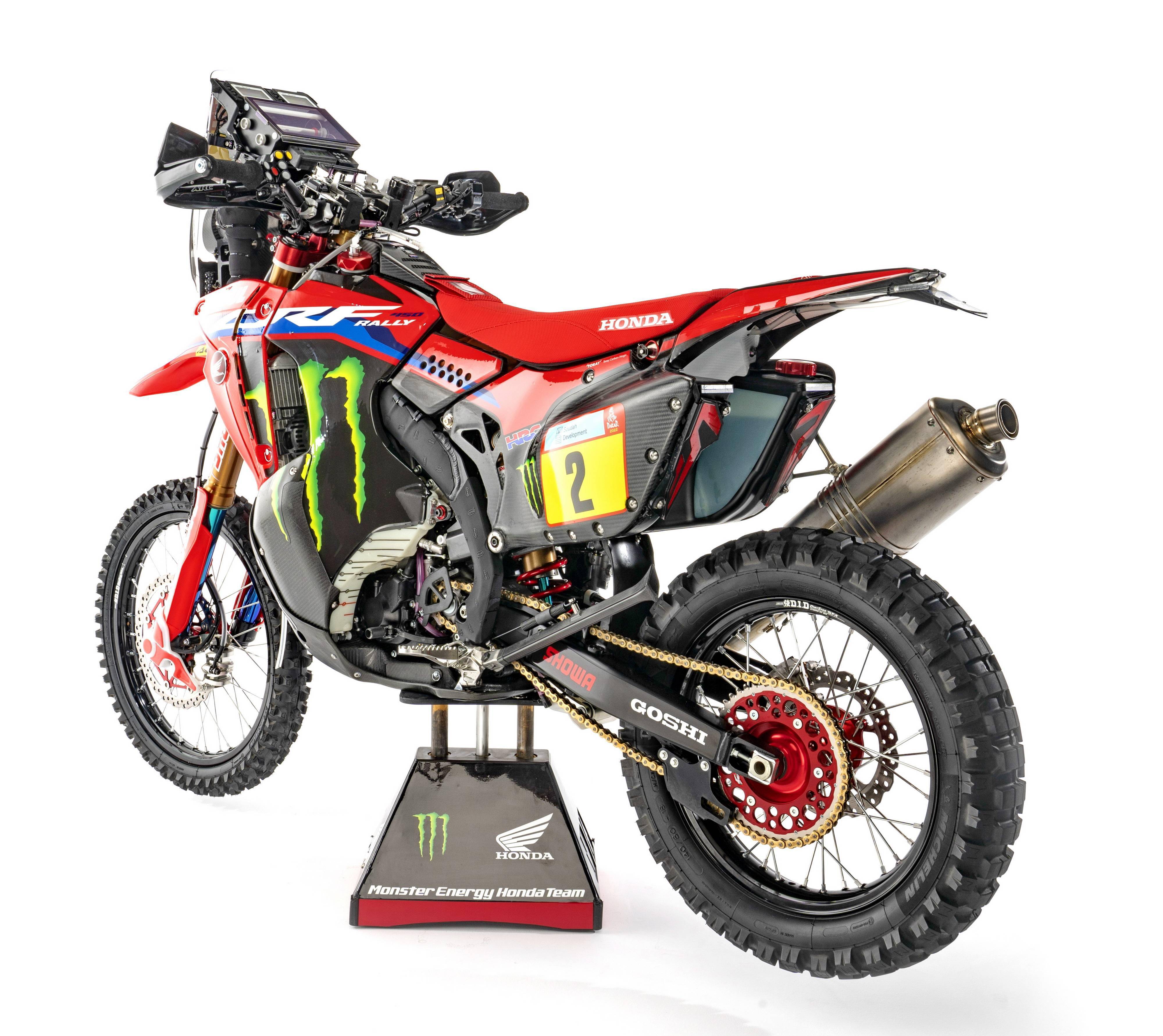 hrc2022达喀尔工厂赛车crf450rally