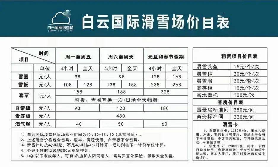 滑雪场温馨提示牌图片