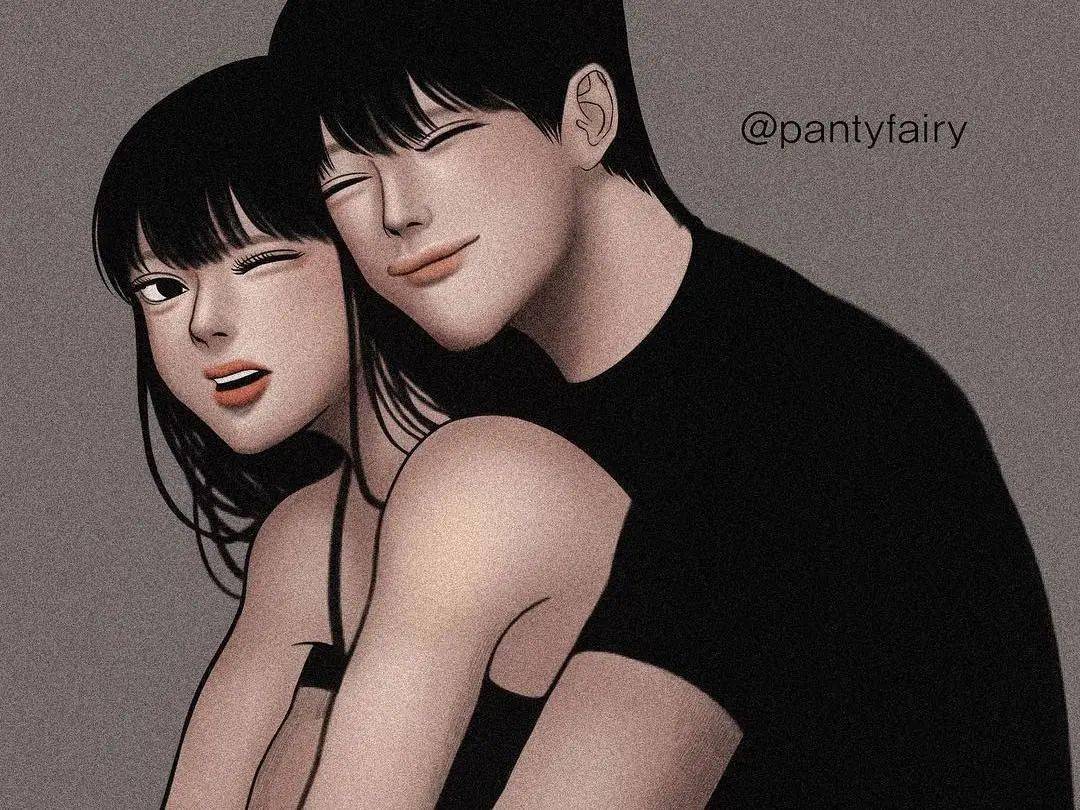 韩国的一位插画师小姐姐sunkyungroh,把自己和男友同居的日常,用插画