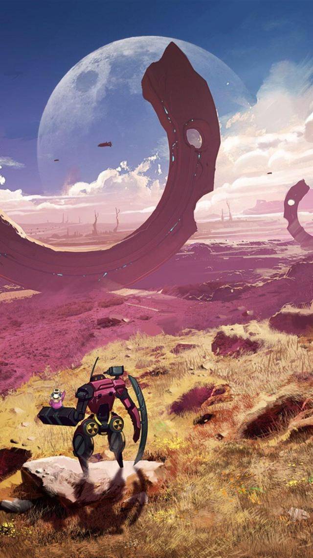 手机壁纸573期科幻赛博朋克系列动漫场景手机壁纸