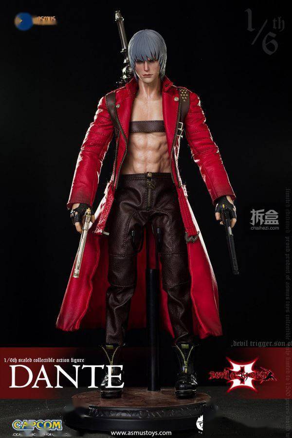 asmus toys 1/6 鬼泣3 dante 但丁 可动人偶12寸