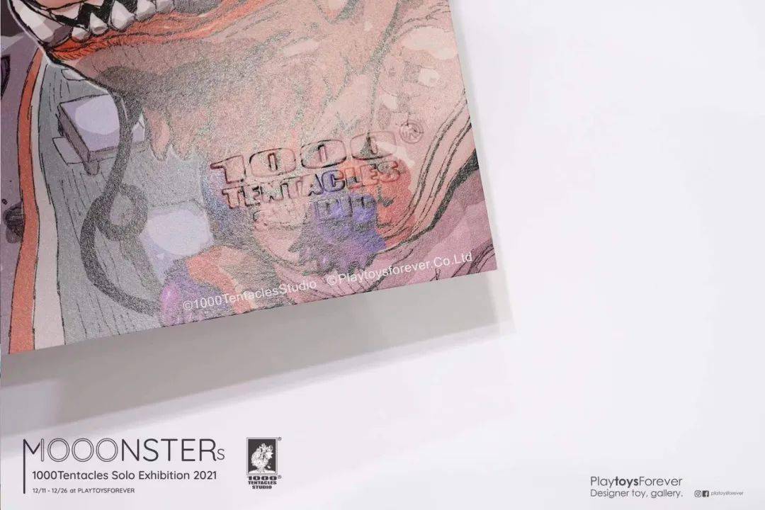 个展|MOOONSTERS – 1000Tentacles 台北个展 2021，天马行空的怪兽世界！