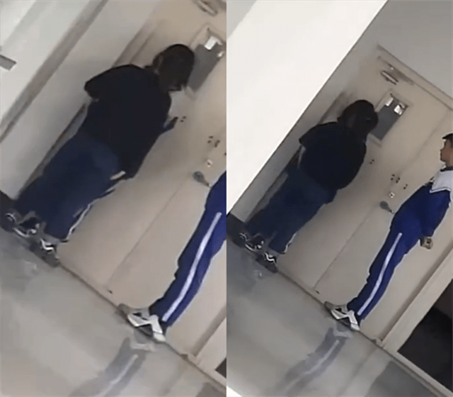 黑龙江两学生疑因早恋教室外被女老师狂扇耳光你们还要不要脸