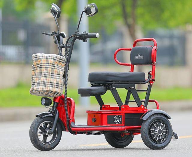 喜莱玛单人低速老年代步车,可折叠放入后备箱的小三轮车