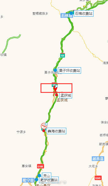 雅西高速路线图图片