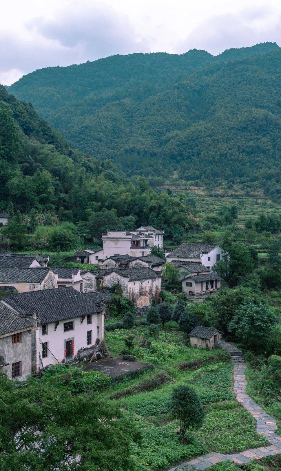 石台白石岭古村落图片